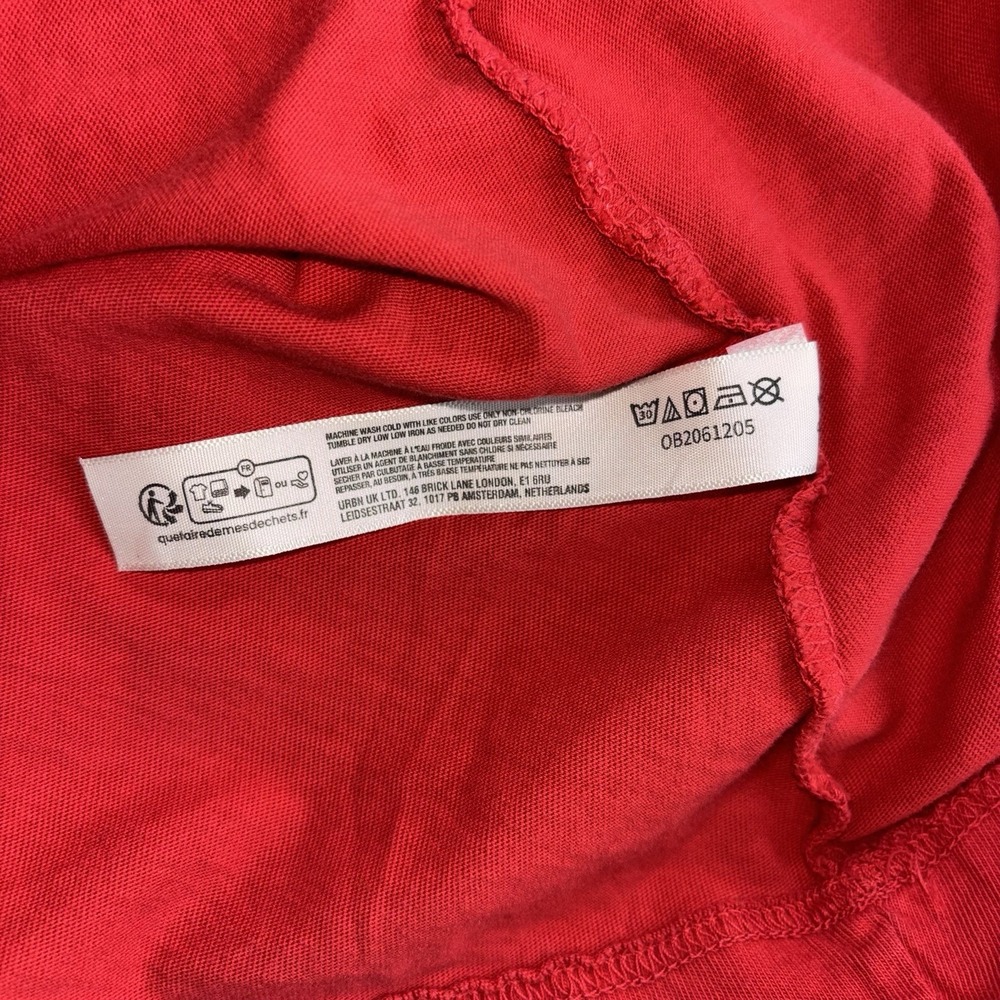 NWT FP Movement Midnight Jade Crew Neck Tee T Shirt Size XS Red Boyfriend $48 - Picture 4 of 10